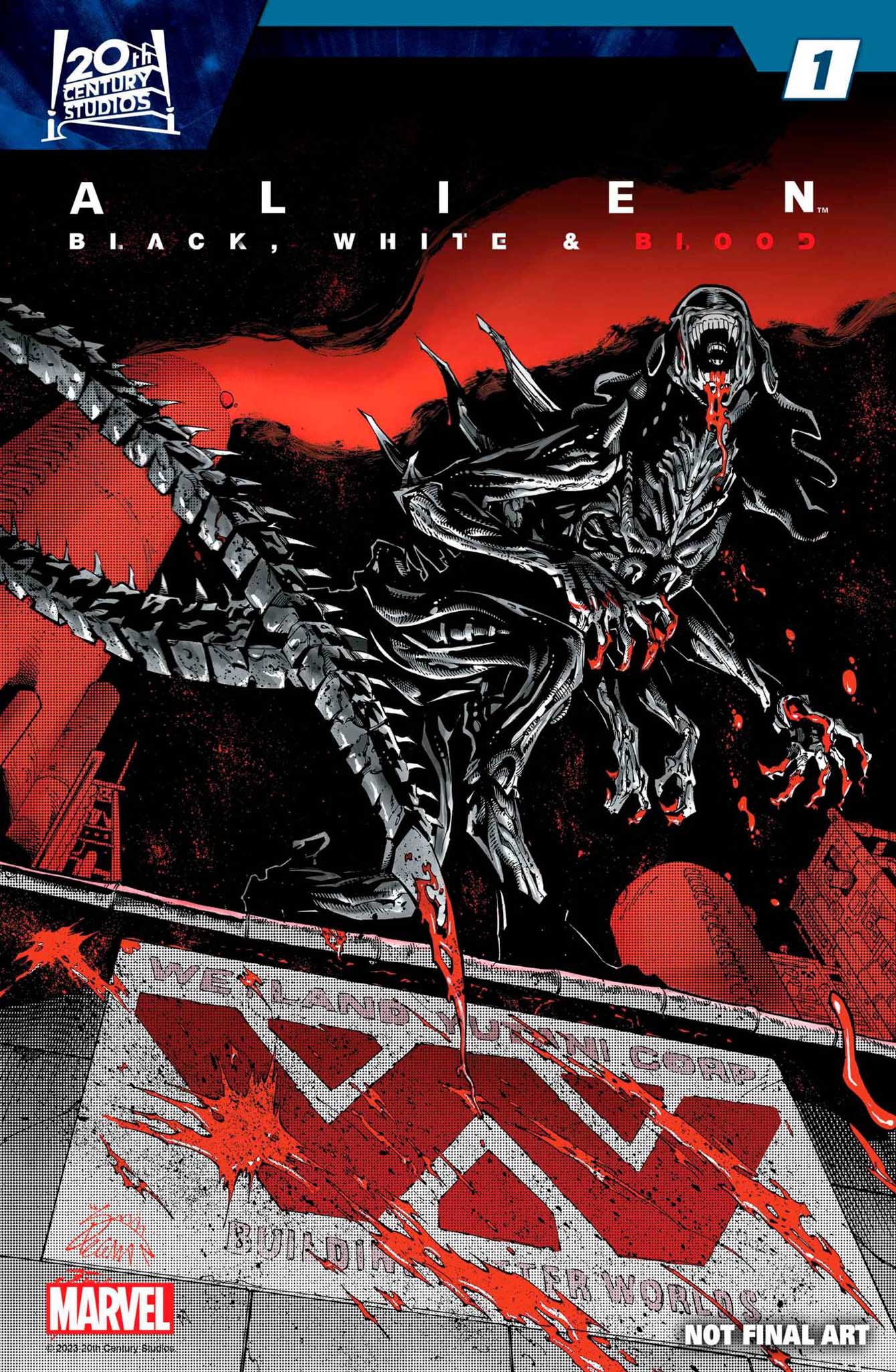 Alien: Black, White & Blood 1 | Marvel Comics | AshAveComics.com